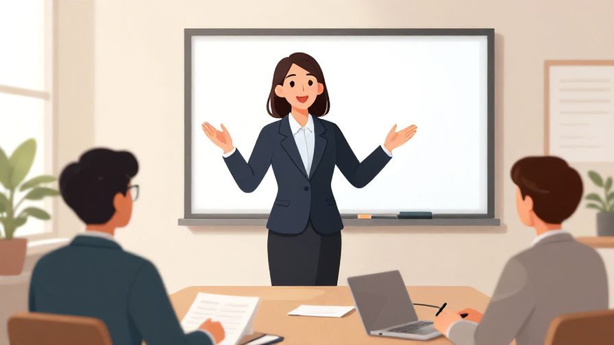 Illustration%20of%20a formal meeting%20where%20a presenter%20confidently%20moves%20forward%20with%20a%20smile%2C%20professional%20setting