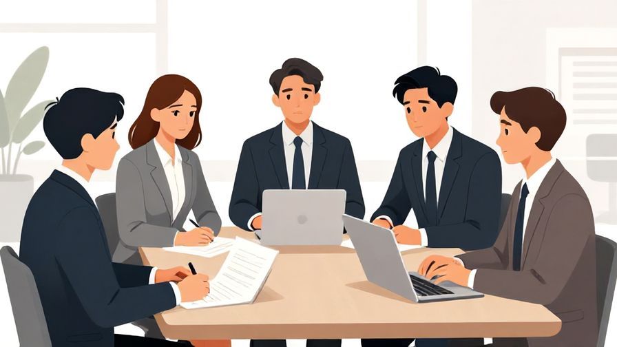 Illustration%20of%20a formal meeting%20with%20people%20showing%20serious%20expressions%20and%20focused%20discussions%2C%20business%20environment%2C%20illustrated%20style