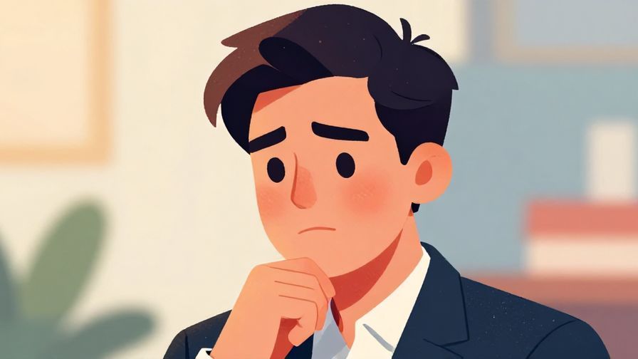 Illustration%20of%20a formal%20figure%20thinking%20with%20a%20slightly%20furrowed%20brow%2C%20soft%20lighting%2C%20vibrant%20colors%2C%20illustrated%20style