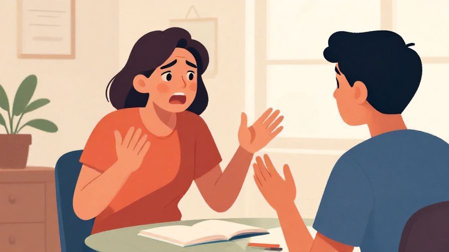 Illustration%20of%20a frustrated person gesturing emphatically at a friend in a lively room, bright colors, expressive and dynamic