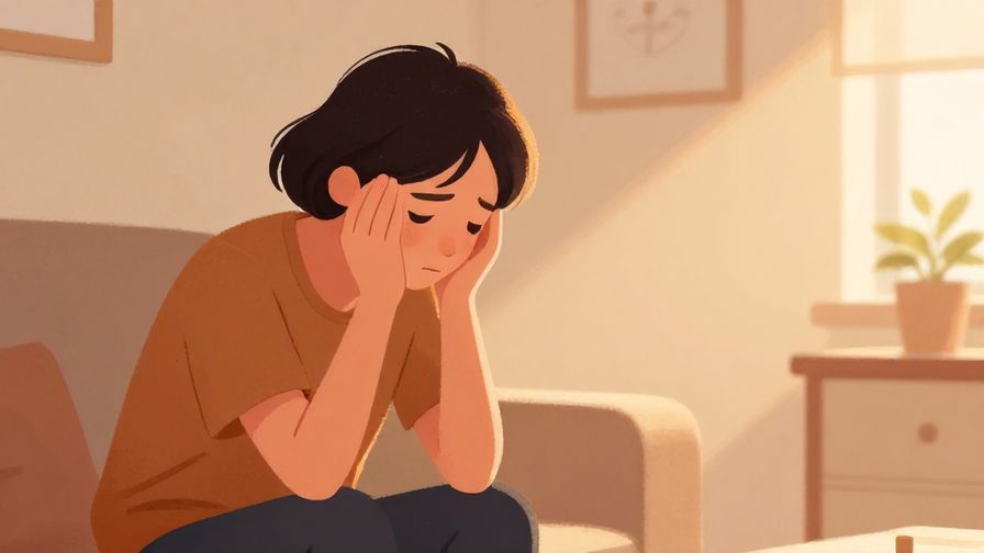 Illustration%20of%20a frustrated person tapping their foot impatiently, indoors with warm lighting to soften mood