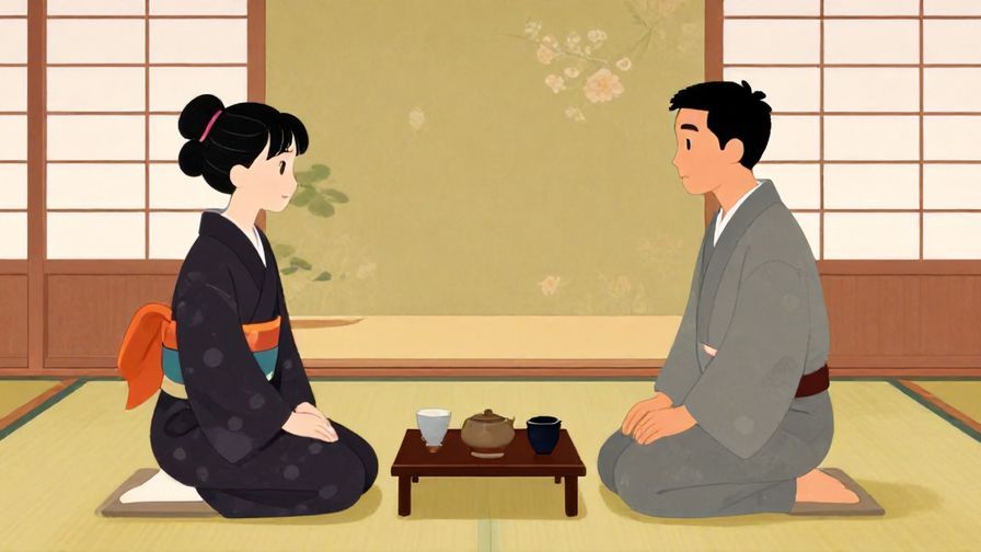 Illustration%20of%20a gentle inquiry%20between%20two%20people%20in%20a%20traditional%20Japanese%20living%20room%2C%20soft%20lighting%2C%20vibrant%20colors%2C%20illustrated%20style