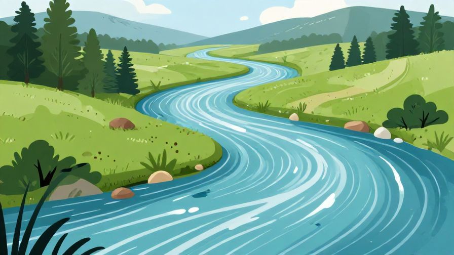 Illustration%20of%20a gentle river%20flowing%20through%20a%20landscape%2C%20symbolizing%20time%20passing%20and%20healing%2C%20serene%20mood%2C%20illustrated%20style