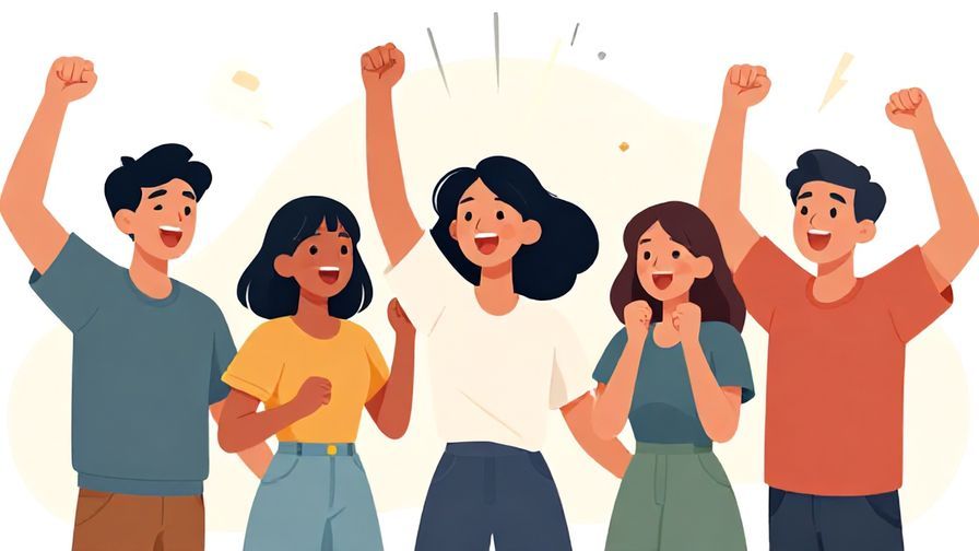 Illustration%20of%20a group of friends cheering excitedly with energetic body language%2C%20bright%20lights%20and%20dynamic%20motion.