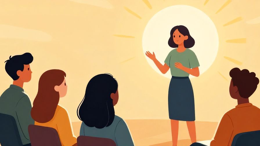 Illustration%20of%20a group%20listening%20attentively%20to%20a%20speaker%20with%20a%20radiant%20sun%20glowing%20softly%20in%20the%20background%2C%20vibrant%20colors%2C%20illustrated%20style