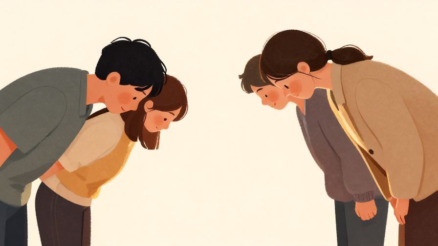 Illustration%20of%20a group%20of%20people%20bowing%20to%20each%20other%20in%20respect%2C%20warm%20lighting%2C%20illustrated%20style