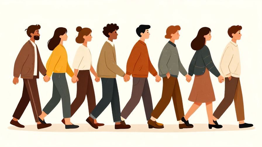 Illustration%20of%20a group%20of%20people%20walking%20in%20sync%2C%20holding%20hands%20or%20matching%20clothes%2C%20warm%20tones%2C%20illustrated%20style