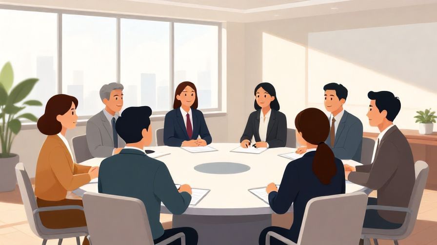 Illustration%20of%20a group%20of%20professionals%20gathering%20around%20a%20table%20to%20take%20a%20break%20in%20a%20well-lit%20conference%20room%2C%20illustrated%20style