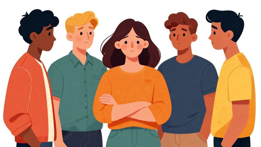 Illustration%20of%20a group%20with%20subtle%20tension%20shown%20by%20shadows%20and%20body%20language%2C%20one%20person%20looking%20apologetic%2C%20vibrant%20colors%2C%20illustrated%20style