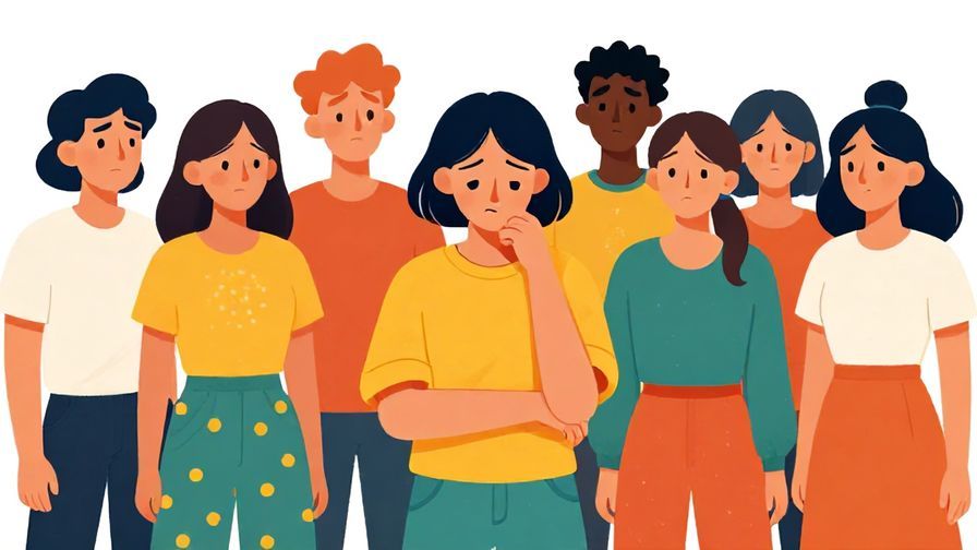 Illustration%20of%20a lively%20group%20with%20one%20person%20looking%20downcast%20while%20others%20appear%20disappointed%2C%20bright%20colors%2C%20illustrated%20style