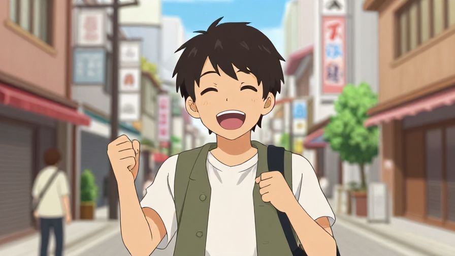 Illustration%20of%20a lively%20person%20speaking%20energetically%20in%20a%20Japanese%20city%20street%20scene