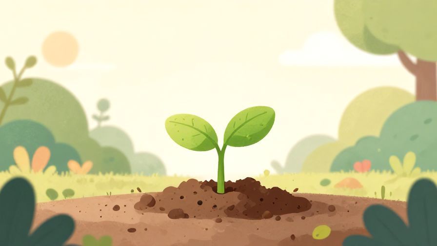 Illustration%20of%20a metaphorical seed growing into a small plant representing regret%2C%20soft%20garden%20background%2C%20pastel%20colors%2C%20illustrated%20style