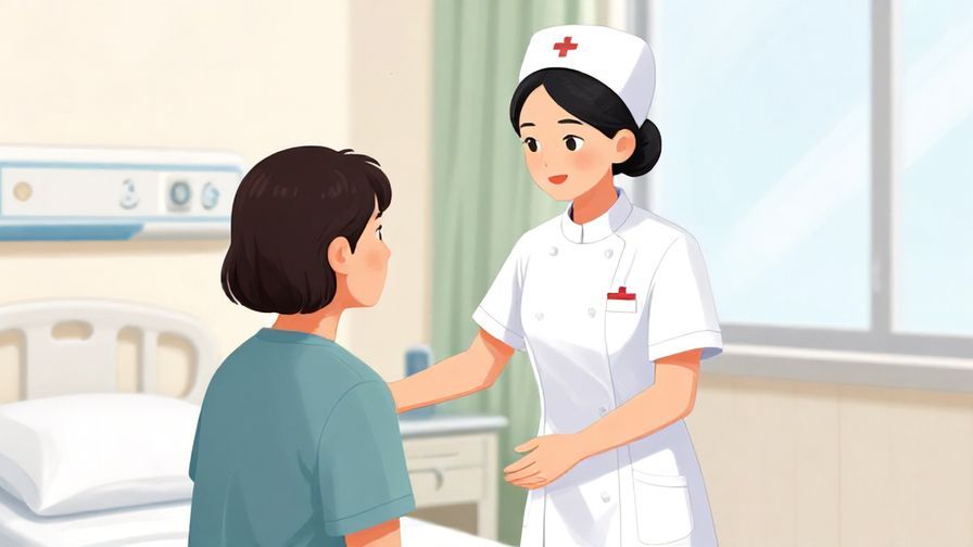 Illustration%20of%20a nurse%20asking%20a%20patient%20gently%20in%20a%20hospital%20room%2C%20soft%20lighting%2C%20vibrant%20colors%2C%20illustrated%20style
