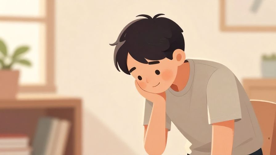 Illustration%20of%20a person bowing slightly with a warm, hopeful expression, friendly indoor setting