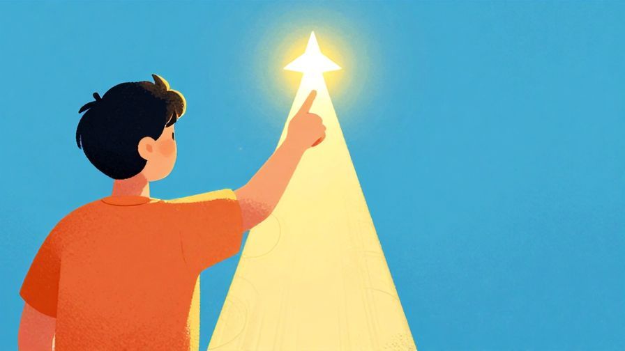 Illustration%20of%20a person confidently pointing forward with a shining path ahead, symbolizing certainty and clear direction, vibrant colors, illustrated style