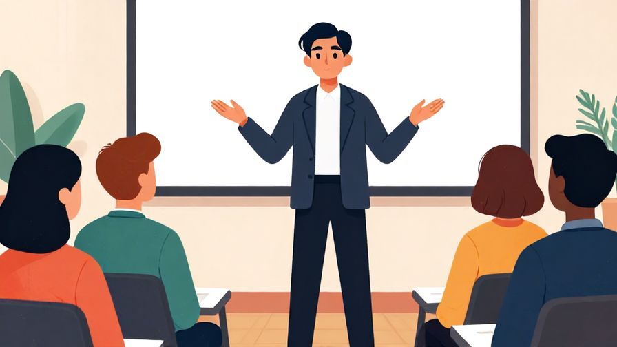 Illustration%20of%20a person confidently presenting an argument to an audience, formal setting, vibrant colors, illustrated style