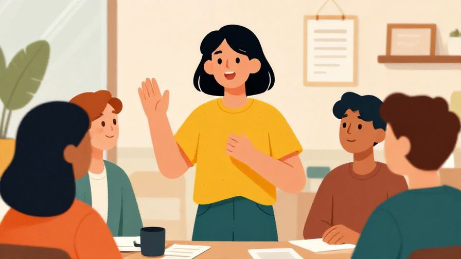 Illustration%20of%20a person confidently speaking out bluntly in a group setting, vibrant colors, illustrated style