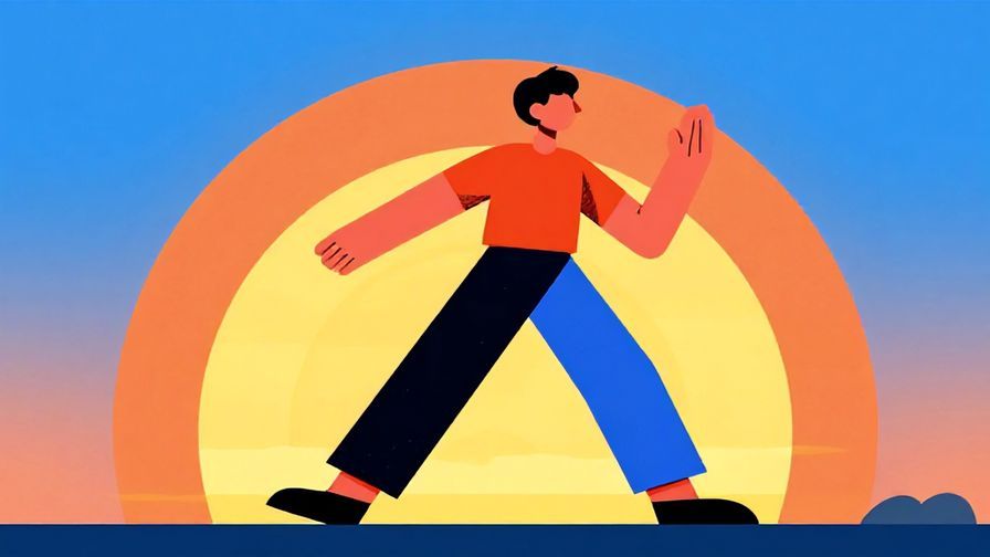 Illustration%20of%20a person confidently stepping forward with a sunrise behind them%2C%20dynamic%20pose%2C%20vibrant%20colors%2C%20illustrated%20style