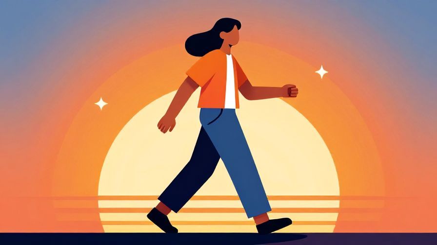 Illustration%20of%20a person confidently striding forward%20with%20a sunrise%20in%20the%20background%2C%20dynamic%20and%20vibrant%20colors%2C%20illustrated%20style