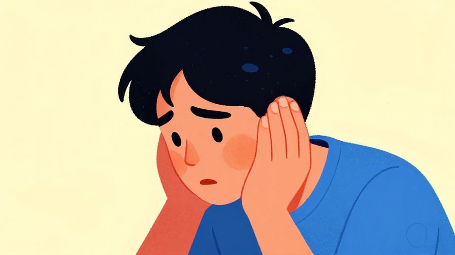 Illustration%20of%20a person cupping their ear, leaning forward in disbelief, vibrant colors, illustrated style