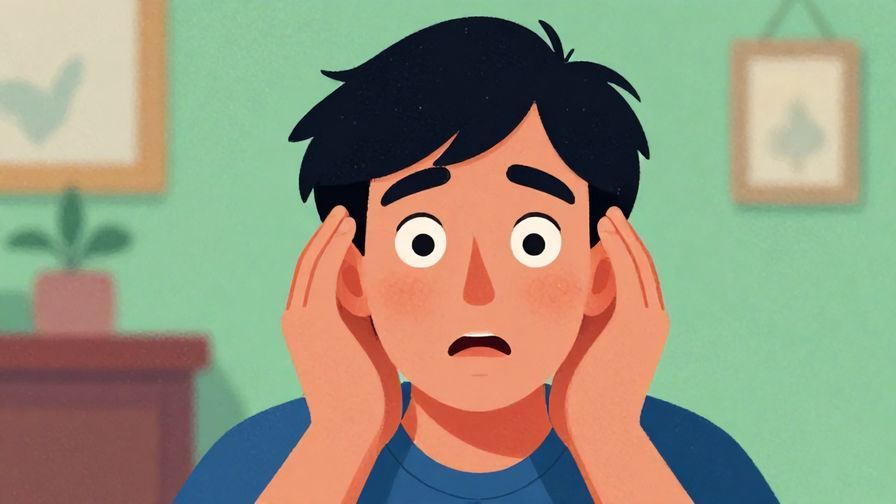 Illustration%20of%20a person cupping their ear, looking surprised or curious, with a quiet background, vibrant colors, illustrated style