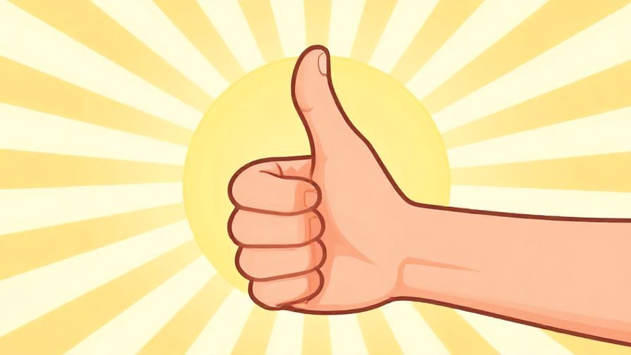 Illustration%20of%20a person giving a strong thumbs up%2C%20energetic%20background%20with%20sunrays%2C%20illustrated%20style
