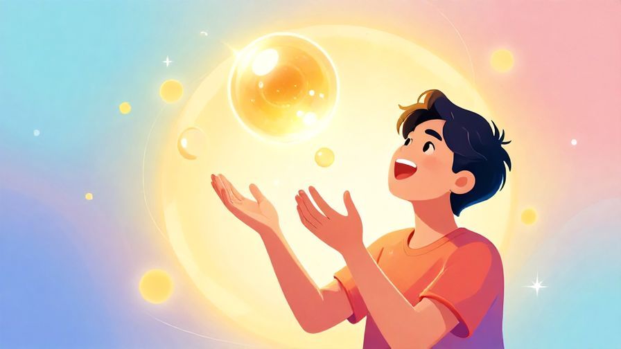 Illustration%20of%20a person joyfully catching glowing orbs floating around them%2C symbolizing knowledge and gains%2C bright%20and%20colorful%20illustration