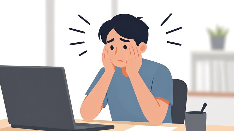 Illustration%20of%20a person looking apologetic and overwhelmed with fast speech waves around, calm office background