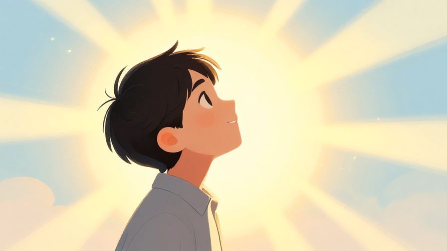 Illustration%20of%20a person looking inspired and hopeful, gazing towards a bright horizon with sun rays