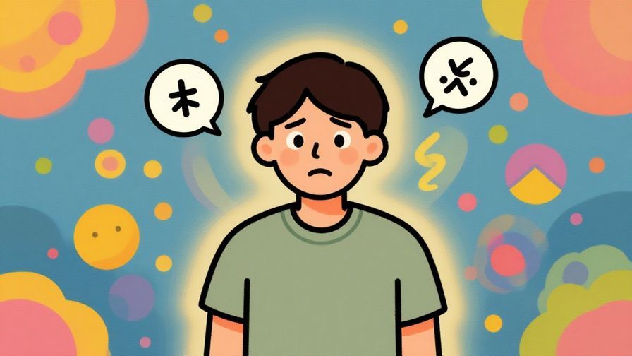 Illustration%20of%20a person looking worried while a small cartoon-like luck symbol floats away behind them, cheerful background, illustrated style