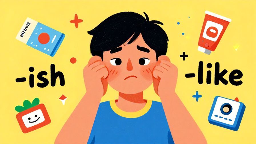 Illustration%20of%20a person making a playful face with items around them that have a “-ish” or “like” feeling%2C%20vibrant%20colors%2C%20illustrated%20style