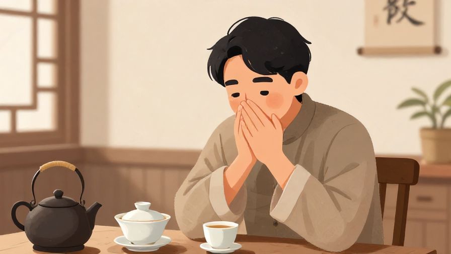 Illustration%20of%20a person nodding politely with a gentle smile in a traditional tea room