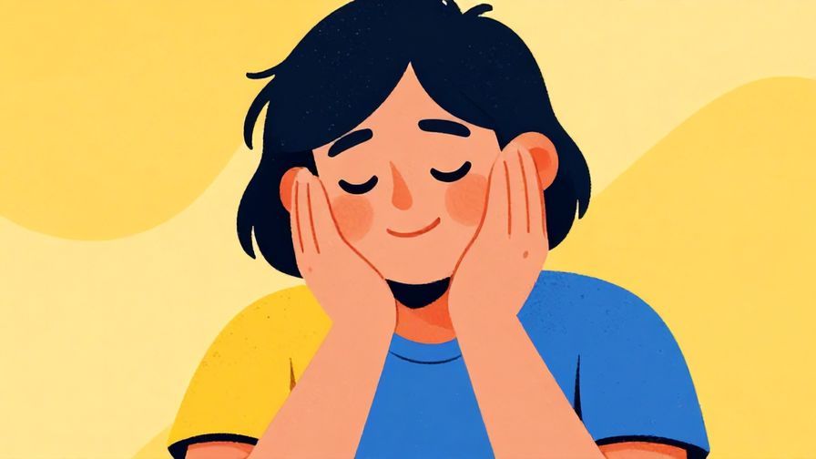 Illustration%20of%20a person nodding with a smile, relaxed and friendly expression, vibrant colors, illustrated style