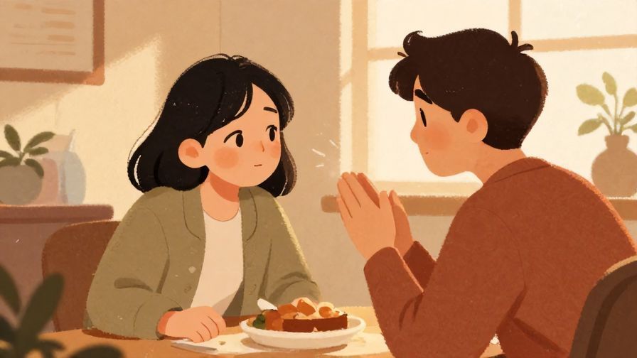 Illustration%20of%20a person playfully scolding a friend with a smile, cozy indoor setting with warm lighting, illustrated style