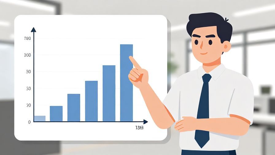 Illustration%20of%20a person pointing at a chart with a confident expression, office background