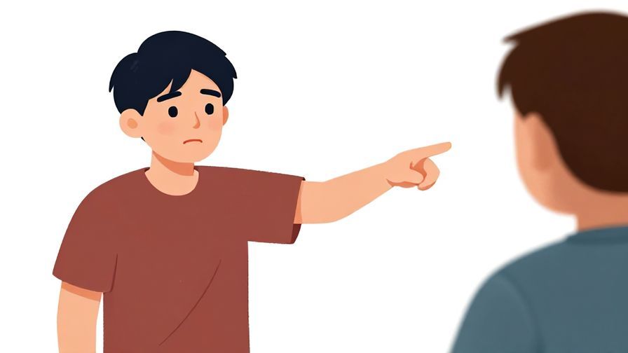 Illustration%20of%20a person pointing at someone repeating a mistake%2C%20expressive%20faces%2C%20illustrated%20style