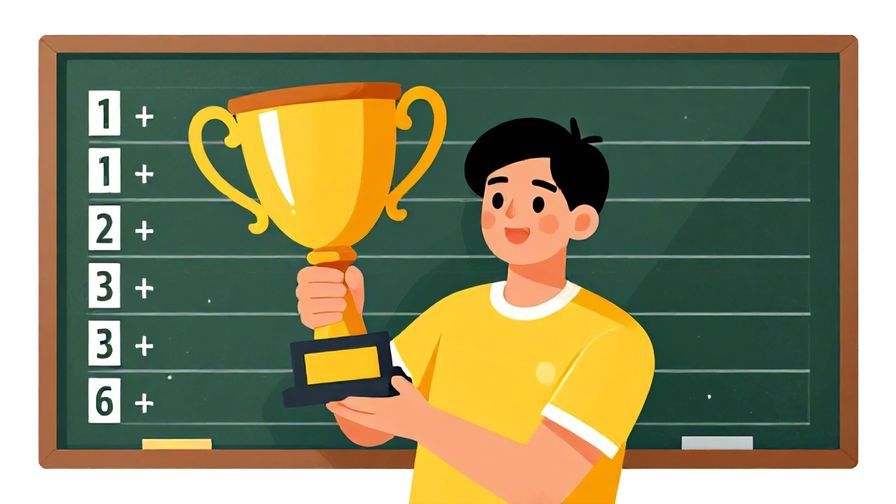 Illustration%20of%20a person proudly holding a trophy with a scoreboard in the background showing increasing numbers, vibrant colors, illustrated style