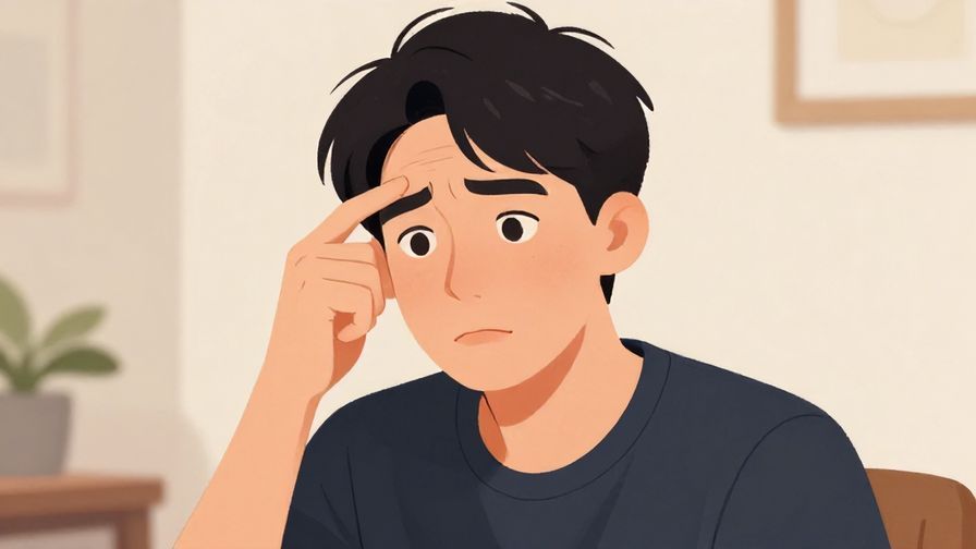 Illustration%20of%20a person raising an eyebrow, tilting head in disbelief, casual setting