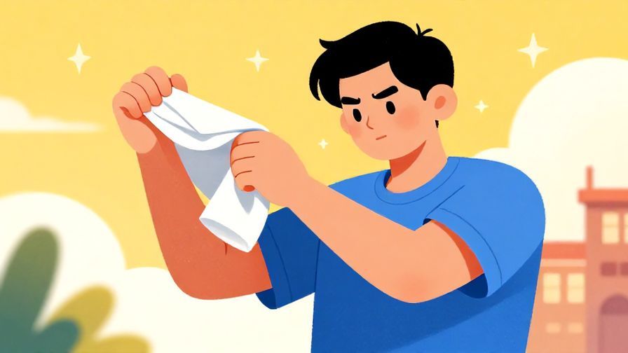 Illustration%20of%20a person rolling up their sleeves, ready to work, with a determined look and a sunny background, vibrant colors, illustrated style