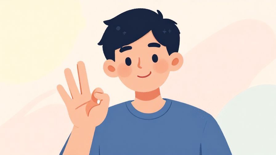 Illustration%20of%20a person shaking a finger playfully%20with%20a%20smile%2C%20soft%20colorful%20background%2C%20illustrated%20style