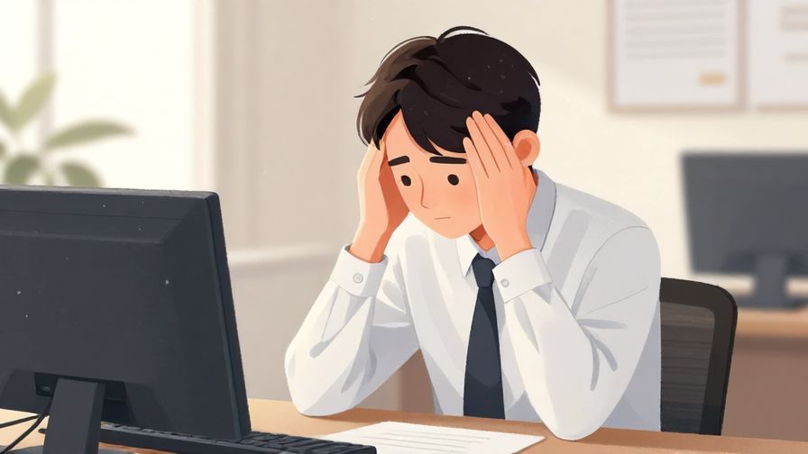 Illustration%20of%20a person shaking their head politely with a slight bow in an office setting, soft lighting, illustrated style