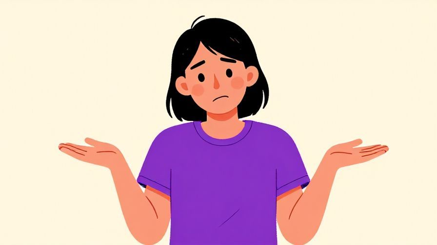 Illustration%20of%20a person shrugging with a neutral smile, soft pastel background, casual vibe, vibrant colors, illustrated style