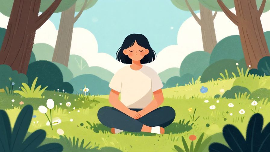 Illustration%20of%20a person sitting quietly with eyes closed%2C surrounded by calming nature%2C peaceful%20and%20vibrant%20illustrated%20style