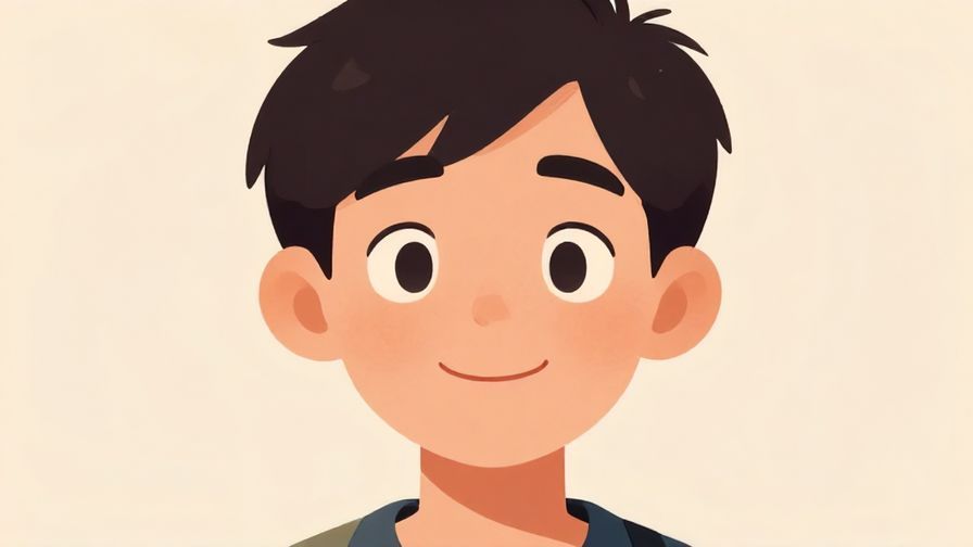 Illustration%20of%20a person smiling warmly with raised eyebrows, showing hopeful anticipation