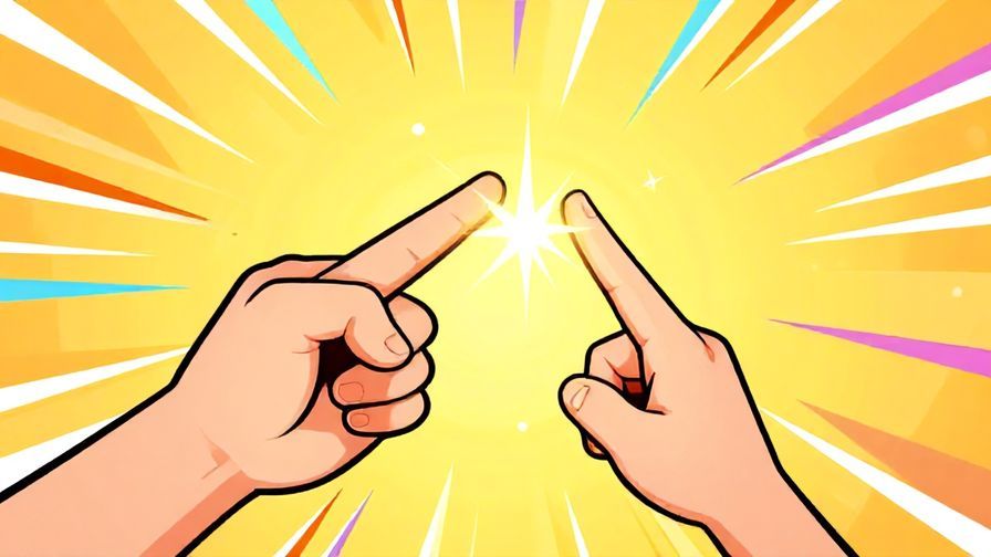 Illustration%20of%20a person snapping fingers with a spark of light, energetic and dynamic background, bright colors, illustrated style