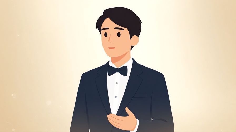 Illustration%20of%20a person speaking calmly with formal attire, elegant background