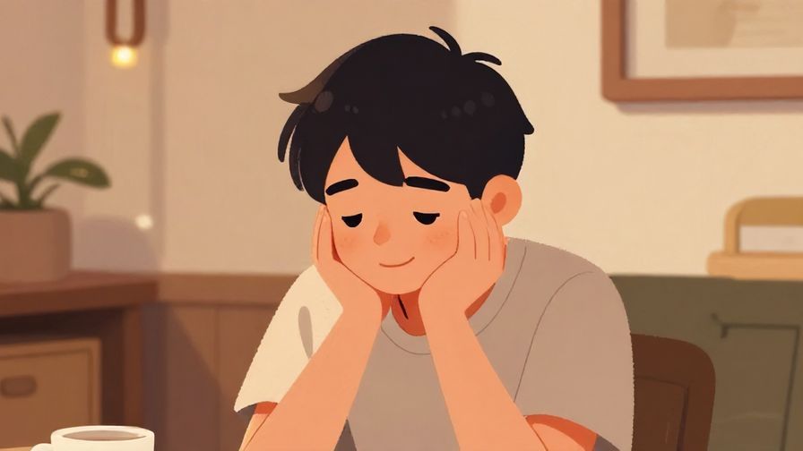 Illustration%20of%20a person thoughtfully nodding with a slight smile, indoor cozy setting, warm lighting