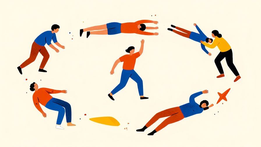 Illustration%20of%20a person trapped%20in%20a%20loop%20of%20the%20same%20actions%2C%20vibrant%20colors%2C%20illustrated%20style