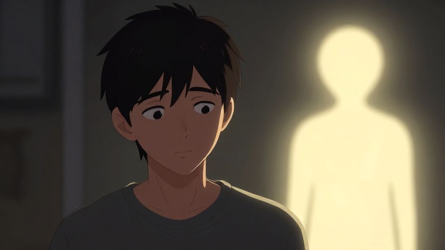 Illustration%20of%20a person turning their head away deliberately, ignoring something softly glowing in the background