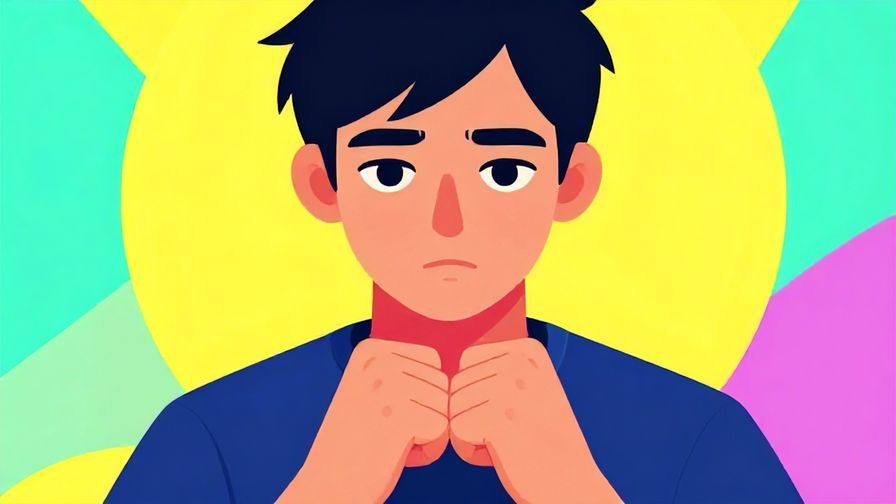 Illustration%20of%20a person with a focused gaze, hands clenched in front, bright background symbolizing resolve, vibrant colors, illustrated style